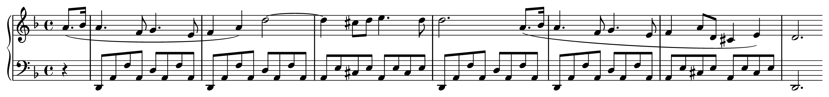 Nocturne in D minor — gesetzte Partitur